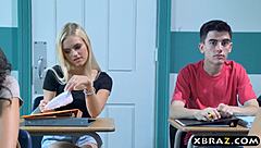 Busty mommy professor comes into with teeny duet in her classroom XXX Videos
