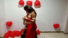 Newly married indian queen in red sari celebrating darling with her desi married man - satisfying hindi unparalleled xxx Free Porn