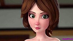 Cartoon hentai animation features a hot MILF getting fucked hard